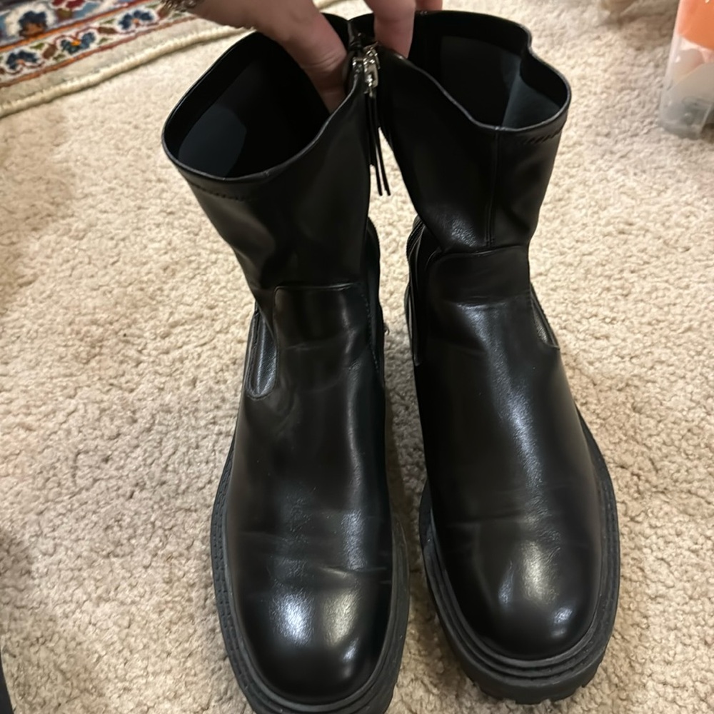 Zara lug sole ankle boots